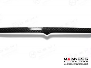 Maserati Ghibli Exterior Trim - Carbon Fiber - Rear Trunk Deck Lid Trim w/ Chrome Accent 